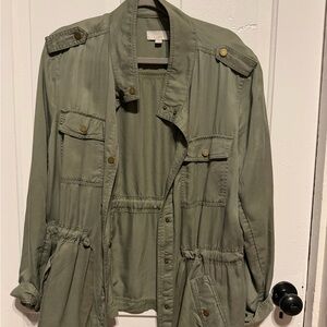 Loft Olive Green Utility Jacket